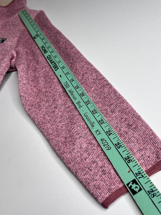 L.L.Bean Sweatshirt Womens PL Pink Fleece Snap Mock Neck Pockets Raglan - Picture 6 of 6